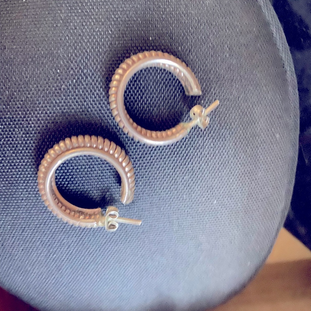 Silver hoops